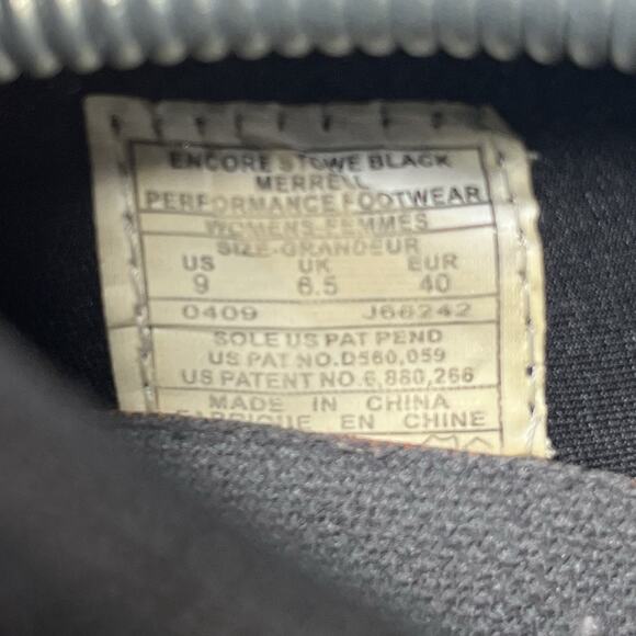 Merrell Women’s Encore Stowe Black Leather Slip-On Mules Size 9 - Picture 5 of 8